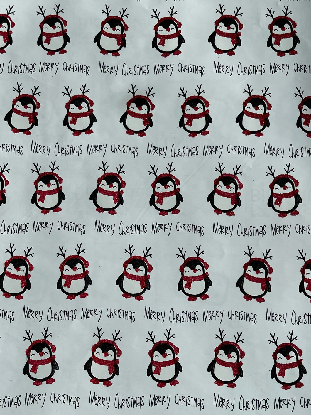 Holiday Penguins Wrapping Paper
