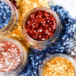 Loose Cosmetic Bioglitter EU Micro-plastic legislation compliant bundle  - All colors and sizes