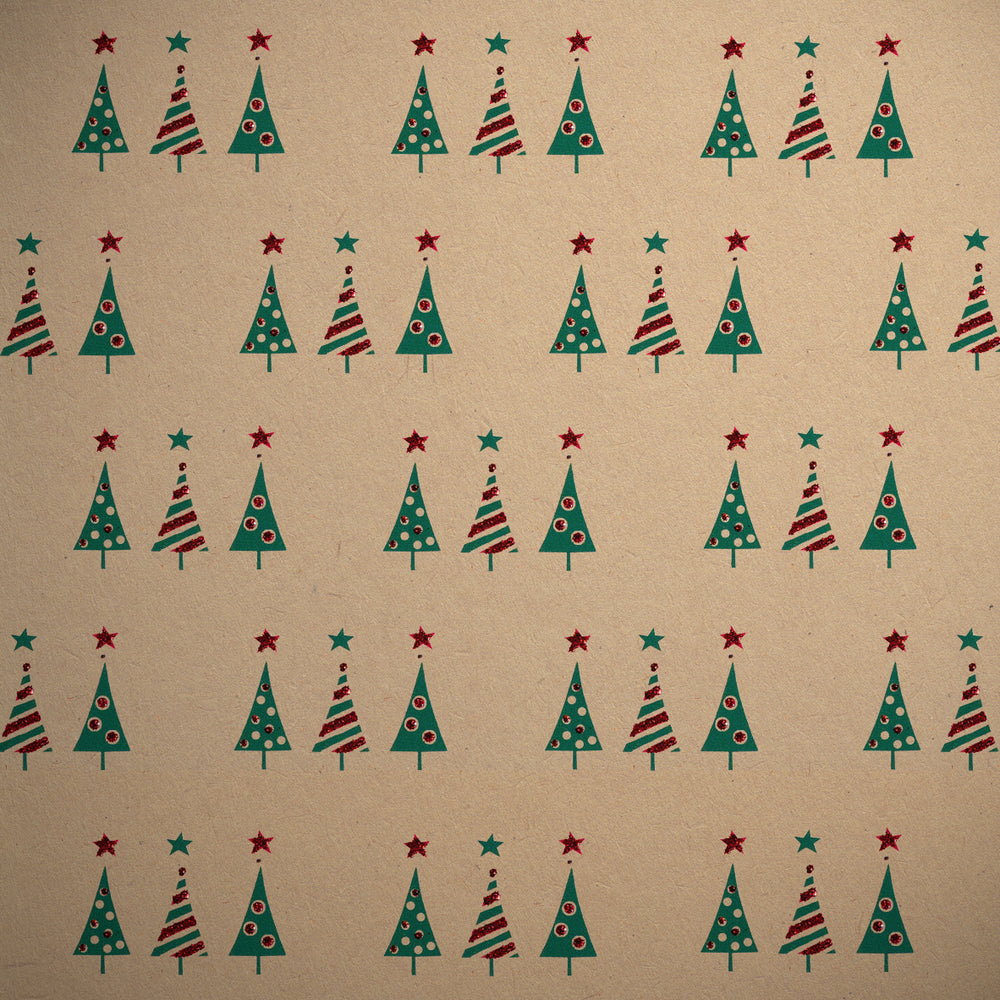 Load image into Gallery viewer, Christmas Trees Wrapping Paper