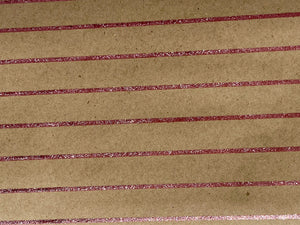 Flamingo Pink Stripes Wrapping Paper