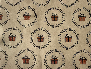 Happy Birthday Gift Wrapping Paper
