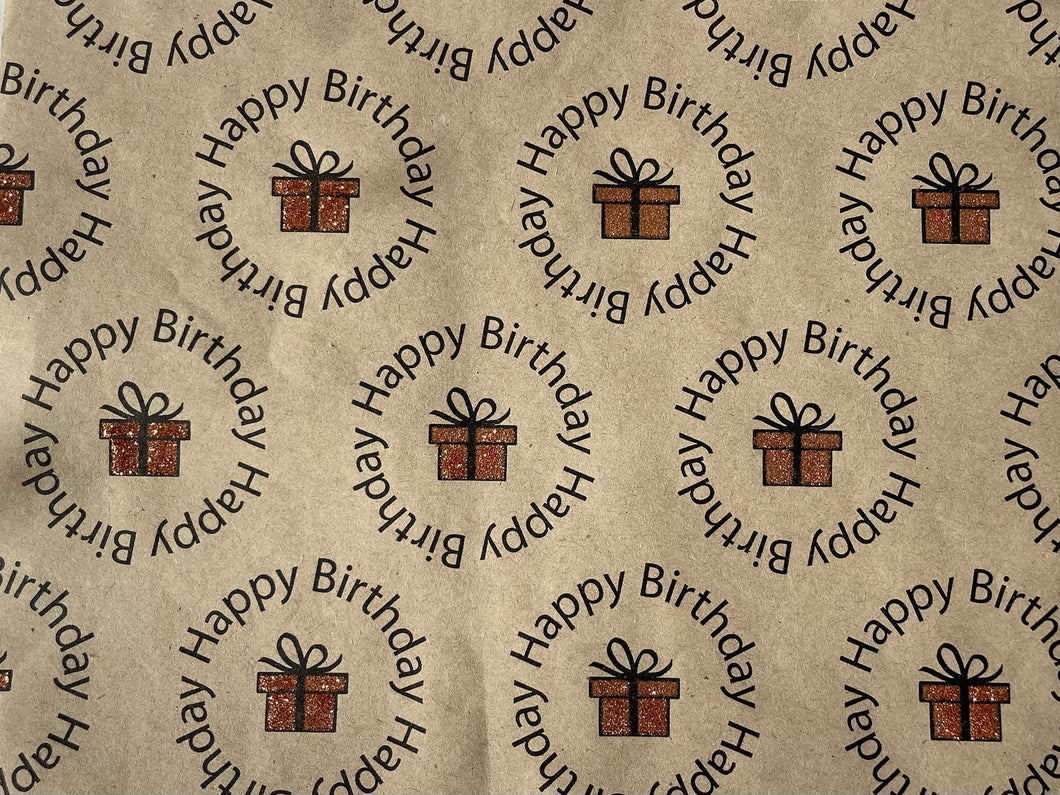 Happy Birthday Gift Wrapping Paper – Today Glitter